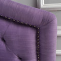 Queen&Full Sized Headboard Full Light Purple Fabric