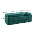 Coolmore Storage Ottoman,Bedroom End Bench,Upholstered Fabric Storage Ottoman With Safety Hinge, Entryway Padded Footstool, Ottoman Bench For Living Room & Bedroom Green Green Velvet Bedroom Black Foam Velvet