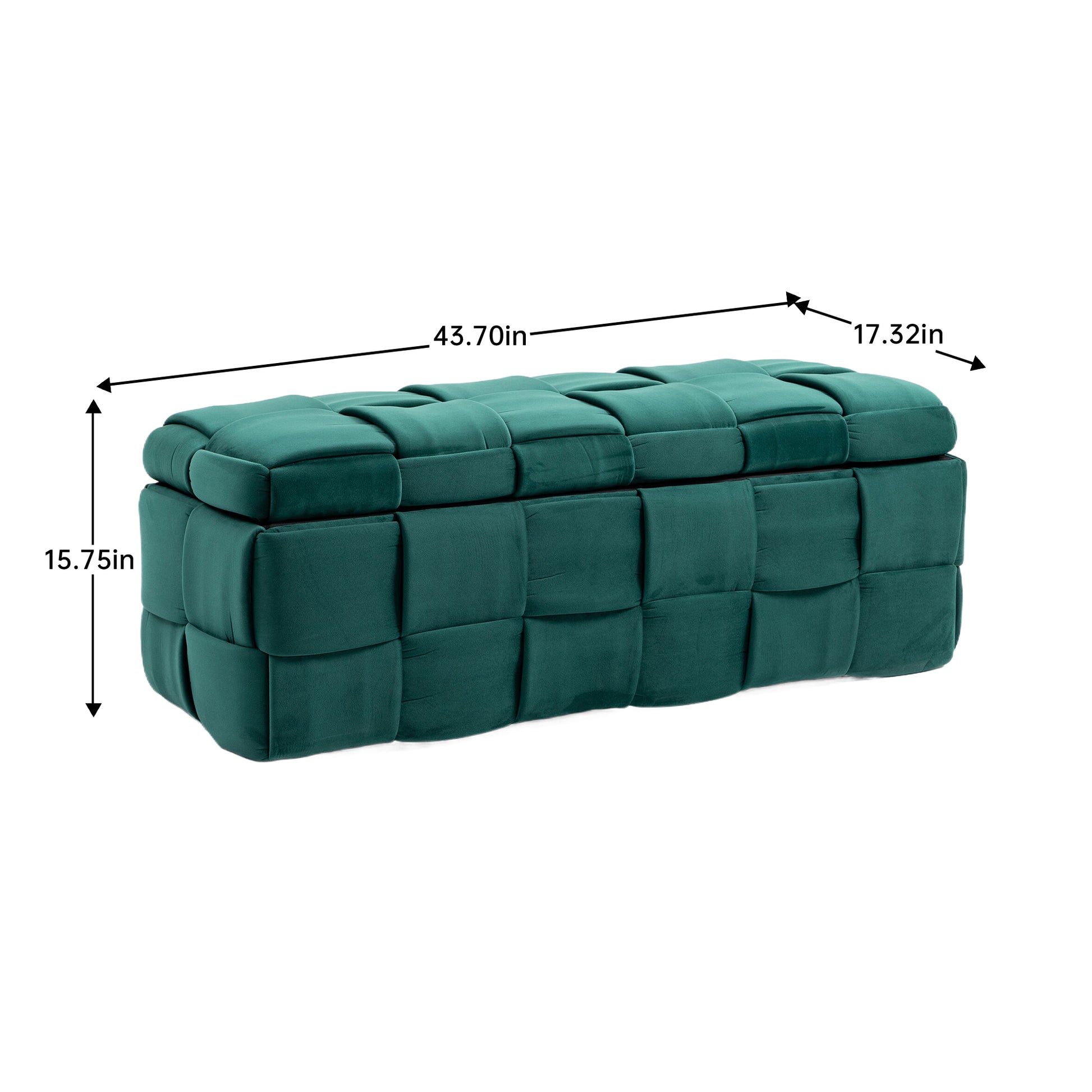 Coolmore Storage Ottoman,Bedroom End Bench,Upholstered Fabric Storage Ottoman With Safety Hinge, Entryway Padded Footstool, Ottoman Bench For Living Room & Bedroom Green Green Velvet Bedroom Black Foam Velvet