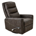 Swivel Glider Rocker Recliner Chair For Nursery,Manual Swivel Rocking Recliner,Mordern Home Theater Seating Soft Reclining Chairs For Living Room,Brown Antique Brown Primary Living Space Memory Foam Wipe Clean American Traditional Handle Memory Foam