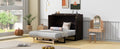 Full Size Murphy Bed With Large Drawers,Espresso Full Espresso Plywood