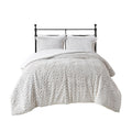 Ultra Plush Down Alternative Comforter Set Twin Ivory Faux Fur