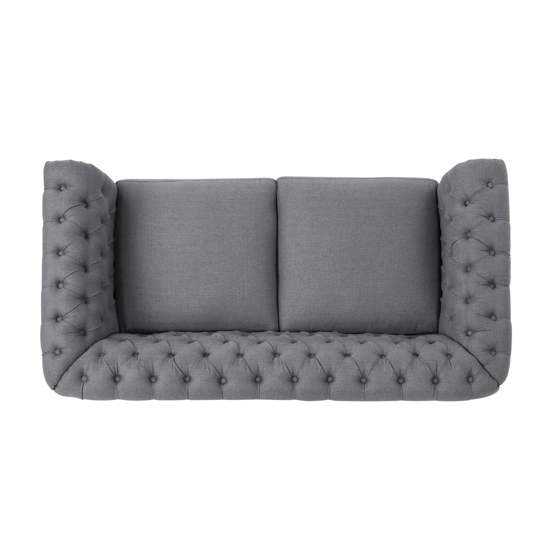 Seat Sofa Dark Grey Fabric