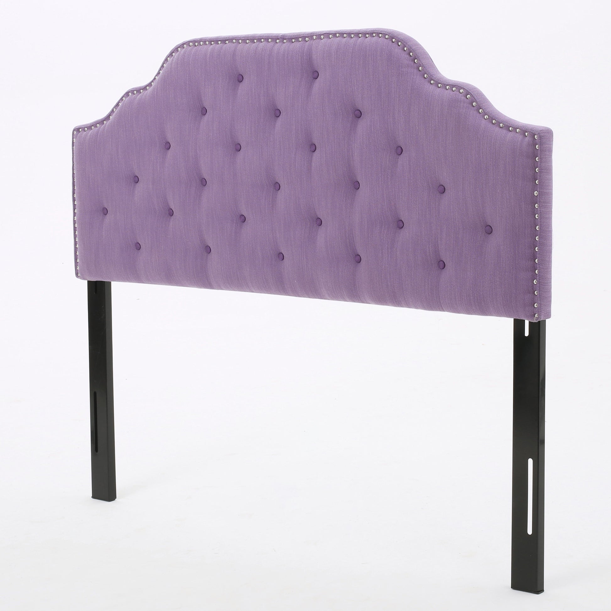 Queen&Full Sized Headboard Queen Light Purple Fabric