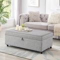 Modern Large Comfort Sofa Ottoman With Storage, Modular Sectional Storage Ottoman With Wheels For Living Room,Lounge Ottoman, Couch Storage Ottoman,Large Storage Ottoman Bench Gray Gray Primary Living Space American Design,Contemporary,Luxury,Mid Century