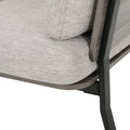3 Seater Sofa Light Grey Fabric 3 Seat