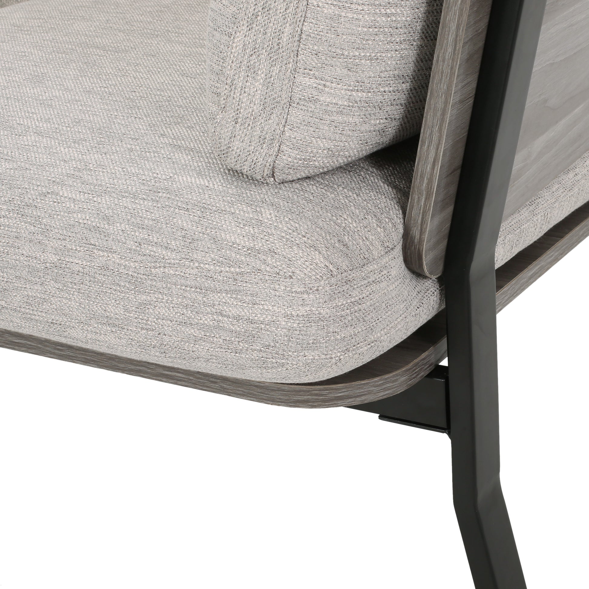 3 Seater Sofa Light Grey Fabric 3 Seat