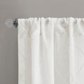 Diamond Sheer Window Curtain Panel Only 1 Pc Panel White Polyester