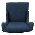 Dining Chair Navy Blue Fabric