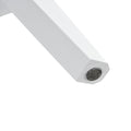 Modern Minimalist White Imitation Marble Tabletop Coffee Table. Solid Wood Spray Painted Desk Legs, Cloud Shape To Give You A Experience, Computer Desk. Suitable For Dining And Living Rooms. White Mdf