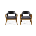 Soho Club Chair Mp2 Set Of 2 Teak Wood Metal Waterproof Fabric