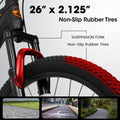 A26322 26 Inch Mountain Bike Adult Aluminum Frame Shock Absorbing Front Fork Bike 21 Speed Disc Brake Mountain Bike Black Orange Aluminium