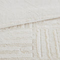 Fur Down Alternative Comforter Mini Set Queen Ivory Faux Fur