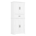 Bathroom Storage Cabinet With Multi Functional Storage Space, Drawer With Slide Rails, Adjustable Shelf, White White Mdf