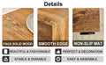 Compact Mdf Coffee Table: 11.8X11.8X19.6 Inches, Stylish Texture Design Wood Mdf