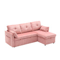 United Modular Sectional Sofa L Shaped Modular Couch With Reversible Chaise Modular Sofa Sectional Couch With Storage Seats Pink Velvet 3 Seat