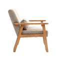 Leisure Chair With Solid Wood Armrest And Feet, Leisure Chair, Wood Frame, Velvet, Solid Rubber Wood Legs, Mid Century Modern Accent Chair, For Living Room Bedroom Studio Chair,Two Packs Camel Corduroy