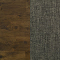 Set Of 2 Upholstered Seat Dining Chairs In Knotty Nutmeg Finish Solid Brown Dining Room Rectangular Dining Chairs Set Of 2 Fabric,Mdf
