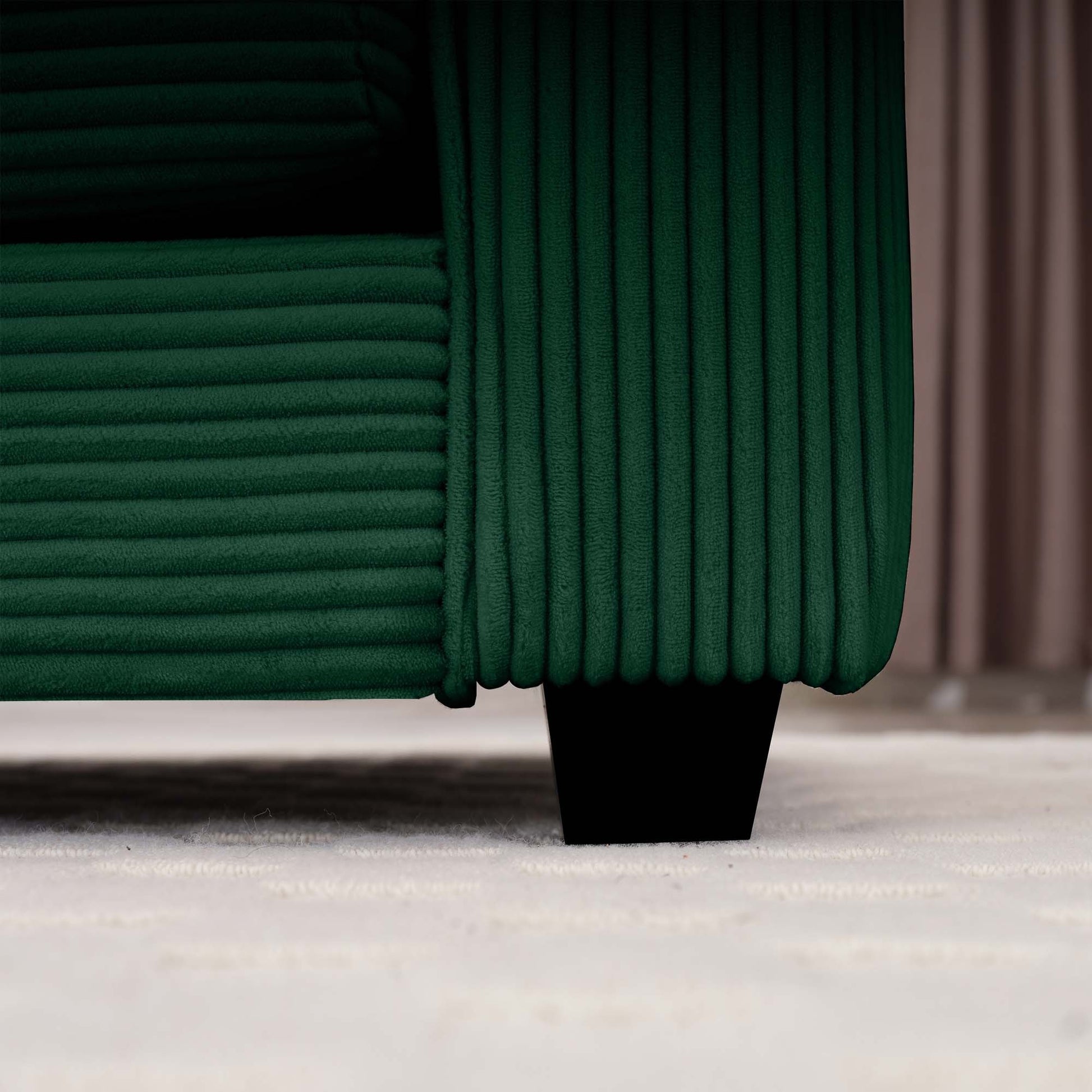 3 Piece Sectional Sofa Oversized Sectional Sofa Comfortable Sectional Sofaone Single Sectional Sofa, One 2 Seater Sofas, One 3 Seater Sofas Green Corduroy Deep Seat Sofa Green Corduroy 6 Seat