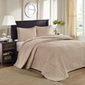 Reversible Bedspread Set Khaki King Khaki Cotton