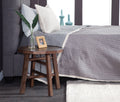 Paisley Side Table Brown Brown Wood