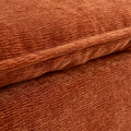 Modern Upholstered Chair Leisure Sofa Lounge Chair Removable Pillow Armless Accent Chair For Living Room, Bedroom, Corner Chair, Backrest Adjustable Fore And After Orange Wood Medium Soft Foam Chenille 1 Seat