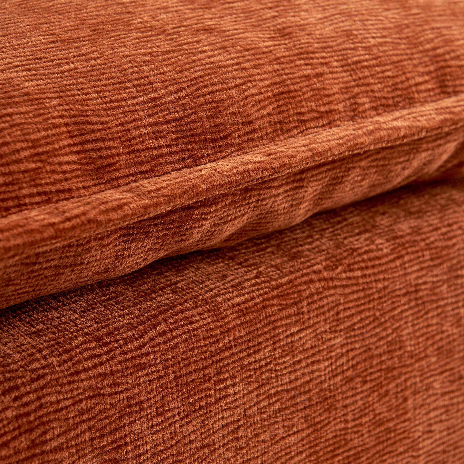 Modern Armless L Shaped Sectional Sofa Couch With Ottoman Modular Design, Durable Construction, Easy Care Upholstery For Living Room, Apartment, Office, Small Space Orange Wood Medium Soft Foam Chenille 4 Seat