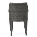 Hillhurst Chair Grey Mp2 Set Of 2 Grey Rattan Waterproof Fabric Metal