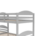 Twin L Shaped Bunk Bed With Trundle Gray Old Sku:Lp000024Aae Gray Solid Wood