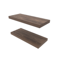 Floating Shelf Dallas, Living Room, Dark Walnut Walnut Particle Board Engineered Wood