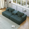 55 Inch Chenille Sponge Sofa Lounge Chair,No Assembly Required,Fluffy Modern Sleeper Chair For Indoor Living Room Bedroom Green Foam Chenille 1 Seat