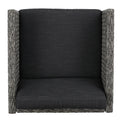 Puerta Dining Chair Set Of 2 Dark Grey Wicker