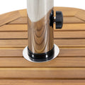 Ralph Round Umbrella Base Teak Concrete