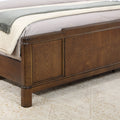 Milan King Bed Dark Brown King Dark Brown Wood