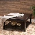 Kd Coffee Table Brown Pu