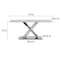 Gwen Dining Table Marble Stainless Steel