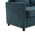 United Modern Chenille Fabric Loveseat, 2 Seat Upholstered Loveseat Sofa Modern Couch Mint Green Chenille 2 Seat