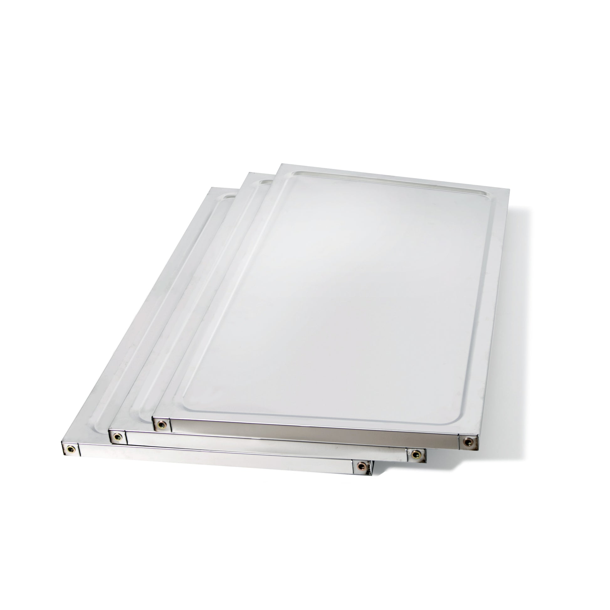 3 Tier Stainless Steel Cart, Serving Cart With Wheels, Restaurant, Household, Service Trolley, 360 Rotation Storage Cart With Locking Wheels 37.4 * 19.2 * 36.6'' L*W*H Rolling Kitchen Food Cart White Silver Stainless Steel