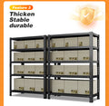 Household Storage Rack, Adjustable Display Rack, Basement Balcony Storage Rack, Carbon Steel Storage Rack, 120Cm * 40Cm * 180Cm, Five Floors Black 5 Black Etagere Primary Living Space Metal Contemporary Adjustable Shelves Carbon Steel