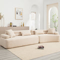 Unique Modeling Design,Upholstered Indoor Furniture,Foam Filled Sleeper Sofa Bed For Living Room,Bedroom,3 Colors Khaki Primary Living Space Modern Foam Polyester 4 Seat