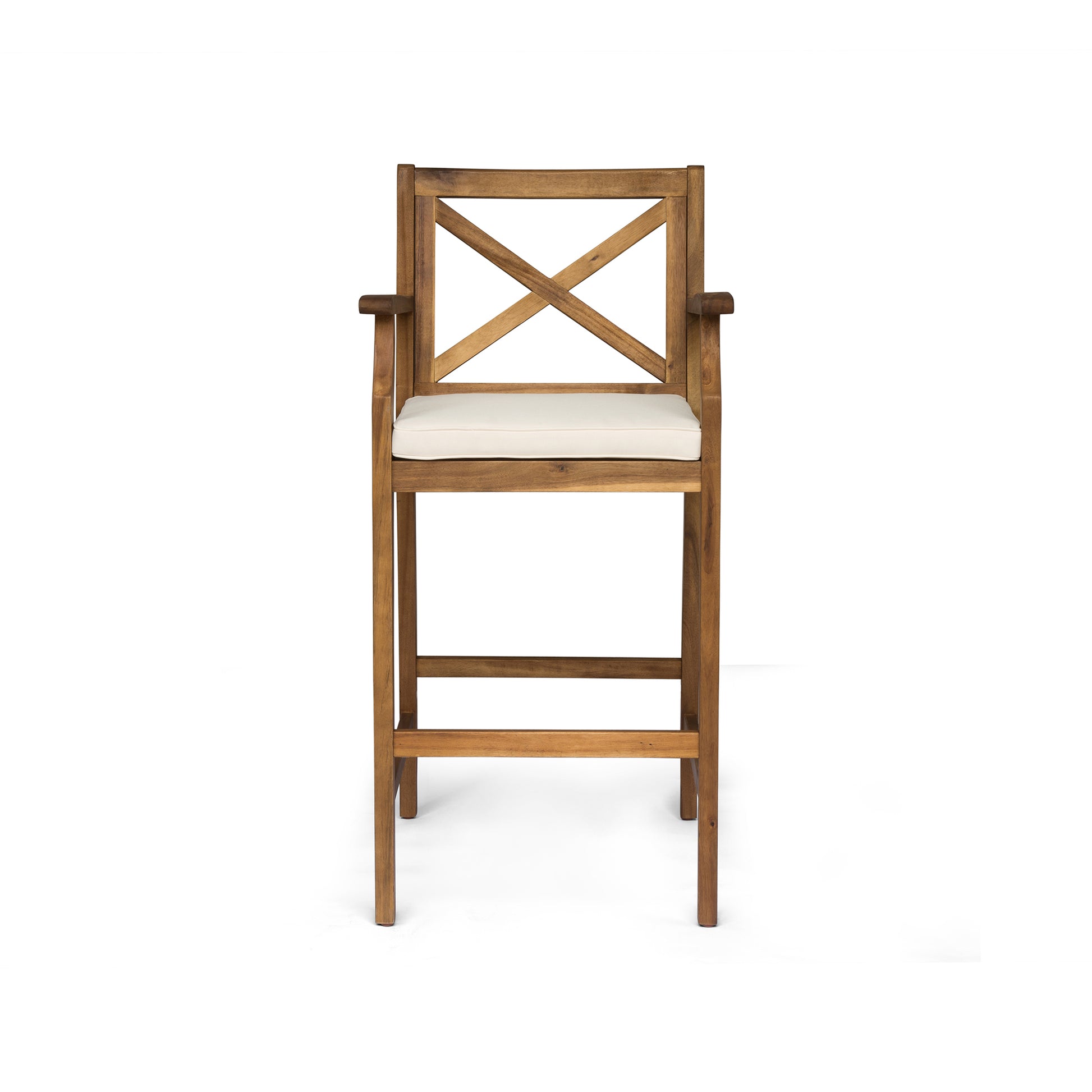 Perla Barstool Brown Acacia Wood