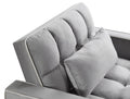 Convertible Sleeper Chair Sofa Bed Adjustable Pull Out Sleeper Chair Bed Multi Pockets Folding Sofa Bed For Living Room Bedroom Small Space,3 In 1 Sofa Bed Grey Velvet Wood Soft Tufted Back Heavy Duty American Design,American Traditional Square Arms