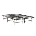 Metal Mattress Foundation Bed Frame, Cal King Size Bed Base, Bedroom Furniture, Black Box Spring Not Required California King Black Bedroom Modern Bed Frame Steel