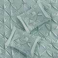 7 Piece Tufted Comforter Set Seafoam King King Seafoam Polyester