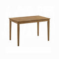 Weathered Oak 5 Piece Dining Set With Upholstered Seat Upholstered Chair Wood Oak Solid Back Seats 4 Wood Dining Room Fixed Table 4 Leg Rectangular Dining Table With Chair Wood Fabric