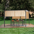 Westray Steel 9.5 X 9.5 Ft. Gazebo Beige Iron