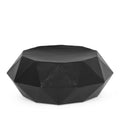 Polygonal Coffee Table Black Aluminium