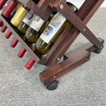 26 Bottles Freestanding Wine Rack,Wine Storage Rack, Freestanding Display Rack For Kitchen, Pantry, Cellar,Walnut Walnut Pine