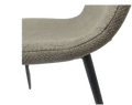 Dining Chairs Set Of 4,Modern Kitchen Dining Room Chairs,Upholstered Dining Accent Chairs In Linen Cushion Seat And Sturdy Black Metal Legs Grey Light Gray Foam Linen