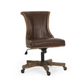 Swivel&Lift Office Chair Brown Neutral Pu